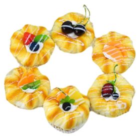 6 Pcs Simulated Food Model Refrigerator Bread Magnets Fridge Magnets Office Magnets