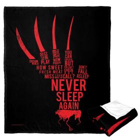 A Nightmare on Elm Street Silk Touch Throw Blanket, 50" x 60", Freddy Quotes