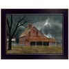 Trendy Decor 4U "Dark and Stormy Night" Framed Wall Art, Modern Home Decor Framed Print for Living Room