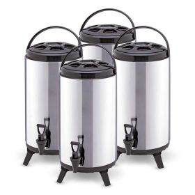 SOGA 4X 16L Portable Insulated Cold/Heat Coffee Tea Beer Barrel Brew Pot With Dispenser