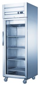 Dukers D28R-GS1 Bottom Mount Glass Single Door Commercial Reach-in Refrigerator