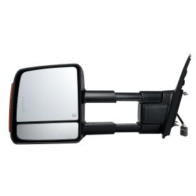 VEVOR Towing Mirrors, Left & Right Pair Set for 2007-2016 Toyota Tundra, Power Heated Tow Mirror with Signal Light, Plane & Convex Glass