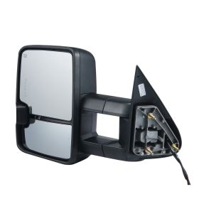 VEVOR Towing Mirrors, Left & Right Pair Set for Chevrolet Silverado (2014-2021)/GMC, Power Heated with Signal Light & LED Driving Light