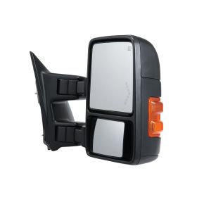 VEVOR Towing Mirrors, Left & Right Pair Set for 2008-2016 Ford F250 F350 F450 F550, Power Heated with Signal Light, Plane & Convex Glass