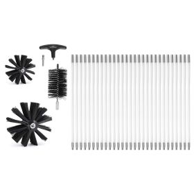 VEVOR 29 Pieces 40 FEET Dryer Vent Cleaner Kit, Include 3 Different Sizes Flexible Lint Trap Brush, Reinforced Nylon Duct Cleaning Dryer Vent Brush