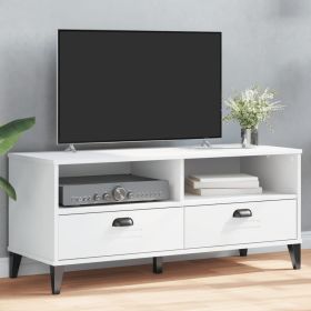 TV Stand VIKEN White Engineered Wood