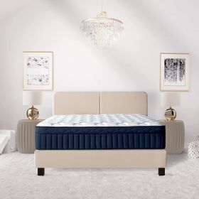 QUEEN SIZE- Tranquility 12" Medium Pillow-Top Memory Foam Edge Support Pocket Spring Premium Hybrid Mattress