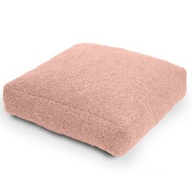 Jaxx Brio Large DÃ©cor Floor Pillow / Meditation Yoga Cushion, Shearling Faux Lamb, Pink