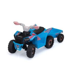 Children's Beach Car - with Trailer - Blue