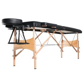 VEVOR Portable Massage Table 24" W, 2 Folding Lightweight Massage Table, 8-Level Height Adjustable Salon Tattoo Bed, Spa Table with Headrest, Armrests