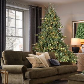 7.5FT Christmas Tree Simulate Nature Advanced Materials Premium Hinged Spruce Artificial Douglas Firs Tree