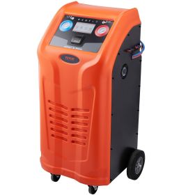 VEVOR Fully Automatic Refrigerant Recovery Machine - Dual Cylinder AC Recovery Machine Kit Built in Compressor/Electronic Scale/Filter/Recovery Tank