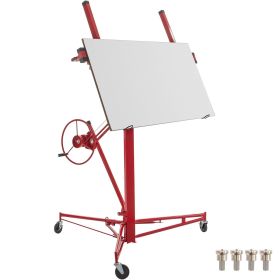 VEVOR Drywall Rolling Lifter Panel, 16ft Sheetrock Lift Drywall Lift, 150lb Weight Capacity Panel Hoist Jack Tool