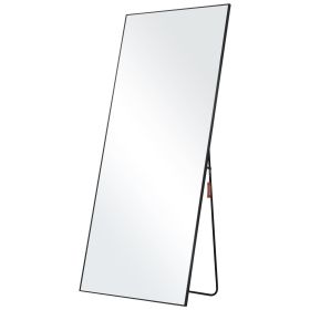 VEVOR Full Length Mirror, 71'' x 31'', Extra Large Standing Hanging or Leaning Rectangle Floor Tempered Mirror with Stand Aluminum Alloy Frame