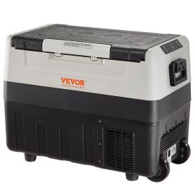 VEVOR Car Refrigerator, 12 Volt Car Refrigerator Fridge, 58 QT/55 L Dual Zone Portable Freezer, -4Â°F-50Â°F Adjustable Range