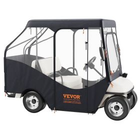 VEVOR Golf Cart Enclosure, 600D Polyester Driving Enclosure with 4-Sided Transparent Windows