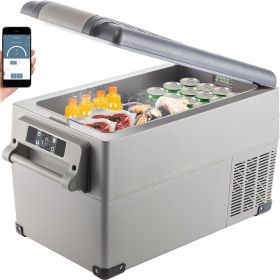 VEVOR Portable Refrigerator 37 Quart(35 Liter),12 Volt Refrigerator App Control(-4Â°F~68Â°F)