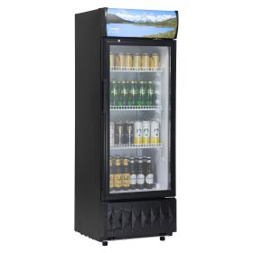 VEVOR Commercial Merchandiser Refrigerator, 6.8 Cu.Ft / 195L Beverage Refrigerator Cooler Merchandiser