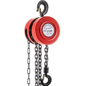 VEVOR Hand Chain Hoist, 2200 lbs /1 Ton Capacity Chain Block, 7ft/2m Lift Manual Hand Chain Block