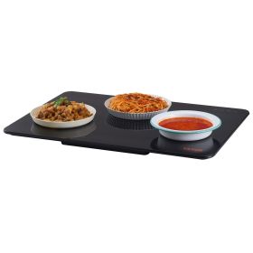 VEVOR Electric Warming Tray, 16.5" x 23.6" Portable Tempered Glass Heating Tray with Temperature Control (65-90Â°C), Perfect for Dinner, Catering