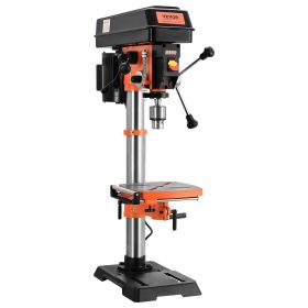 VEVOR 12 in Benchtop Drill Press, 5 Amp 120V, Variable Speed Cast Iron Bench Drill Press