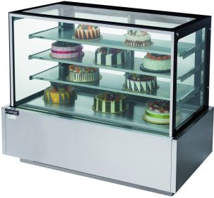 Dukers Commercial 48" Right Angle Edge Cake Showcase Refrigerator