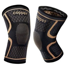 COPPER 2 Pack Knee Braces for Knee Pain, Knee Compression Sleeve for Men and Women, Knee Support for Meniscus Tear, Running, Weightlifting, Workout