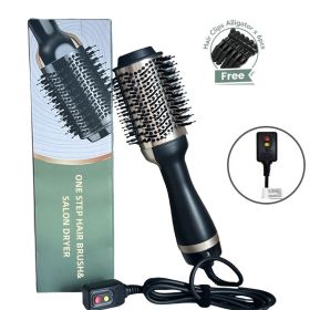 One Step Hot Air Brush 1000w Styler and Volumizer Hair Straightener Curler Comb Electric Ion Blow Dryer Brush Household Hot Comb with Free Gift