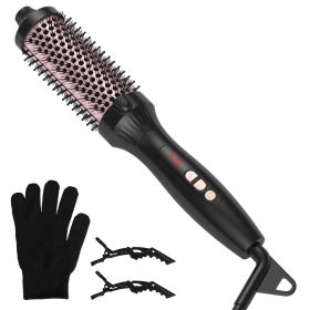 4 In 1 Hot-Air Hair Brush Thermal Brush Hair Curler Dryer Straightener with 10 Heating Levels 30S Fast Heating Fit for All Hair Types for Home Travel