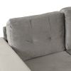 105" Modern Sectional Sofa with Storage Ottoman, L-Shape Couch with 2 Pillows and Cup Holder,Sectional Sofa with Reversible Chaise for Living Room