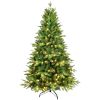 5FT PE/PVC Mixed Automatic Christmas Tree With Lights Xmas Decoration Light Up Holiday Season