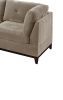 Camel Chenille Fabric Modular Sectional 7pc Set Living Room Furniture L-Sectional Couch 2x Corner Wedge 3x Armless Chairs and 2x Ottomans Tufted Back