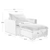 Bule Corduroy Sofa Couch, Modular Couch with Storage Ottoman, Couch Deep Seat Couches for Modern Living Room/Apartment/Office