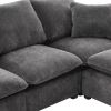 [VIDEO provided] [New] 84*84" Modern L Shape Modular Sofa, 5 Seat Chenille Sectional Couch Set with 2 Pillows Included