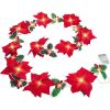 2m 10LED Christmas Flowers Decorations Garland String Lights New Year Ornaments