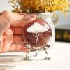 1pc Thunder Cloud Round Holiday Gift Desktop Home Creative Crystal Ball Small Ornaments, Living Room Bedroom Decoration Crafts, Home Decor