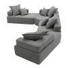 [VIDEO provided][New] 156''Oversized Modular U Shaped Sectional Sofa,Luxury Boucle Floor Couch Set,Convertible Compressed Couch