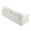 Beige Corduroy Sofa Couch, Deep Seat Couches for Modern Living Room/Apartment/Office