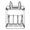 VEVOR Pan and Pot Rack, 2-Tier Expandable Pull Out Under Cabinet Organizer, Cookie Sheet Baking Pans Tray Racks, Adjustable Wire Dividers