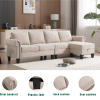 [NEW ARRIVED] [VIDEO PROVIDED] Convertible Sectional Sofa with Storage,L-shaped sofa,Four-seater sofa