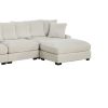 Contemporary Beige Color 6pc Modular Sectional Set Corduroy Couch LAF & RAF Chairs 2x Armless Chairs 2x Ottomans Living Room Furniture