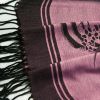 Blancho Bedding -Pa-615-2 Pink Base Flower Patterns Elegant super Soft Woven Tassel Ends Pashmina/Shawl/Scarve