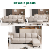 [NEW ARRIVED] [VIDEO PROVIDED] Convertible Sectional Sofa with Storage,L-shaped sofa,Four-seater sofa