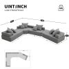 [VIDEO provided][New] 156''Oversized Modular U Shaped Sectional Sofa,Luxury Boucle Floor Couch Set,Convertible Compressed Couch