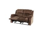 Motion Loveseat 1pc Living Room Furniture Chocolate Padded Suede Plush Cushion Couch Metal Reclining