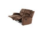 Motion Loveseat 1pc Living Room Furniture Chocolate Padded Suede Plush Cushion Couch Metal Reclining