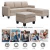 [New] [VIDEO provided] 81.1*76.3*35" Reversible Sectional Couch with Storage Ottoman L-Shaped Sofa,Sectional Sofa with Chaise