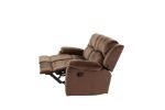 Motion Loveseat 1pc Living Room Furniture Chocolate Padded Suede Plush Cushion Couch Metal Reclining