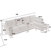 [NEW ARRIVED] [VIDEO PROVIDED] Convertible Sectional Sofa with Storage,L-shaped sofa,Four-seater sofa