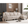 [NEW ARRIVED] [VIDEO PROVIDED] Convertible Sectional Sofa with Storage,L-shaped sofa,Four-seater sofa